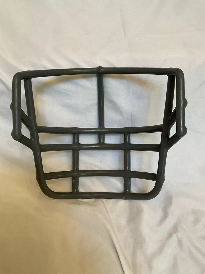 Vintage Riddell 1980s NJOP Football Helmet Lineman Gray 2-Dot Facemask USFL  WESTBROOKSPORTSCARDS