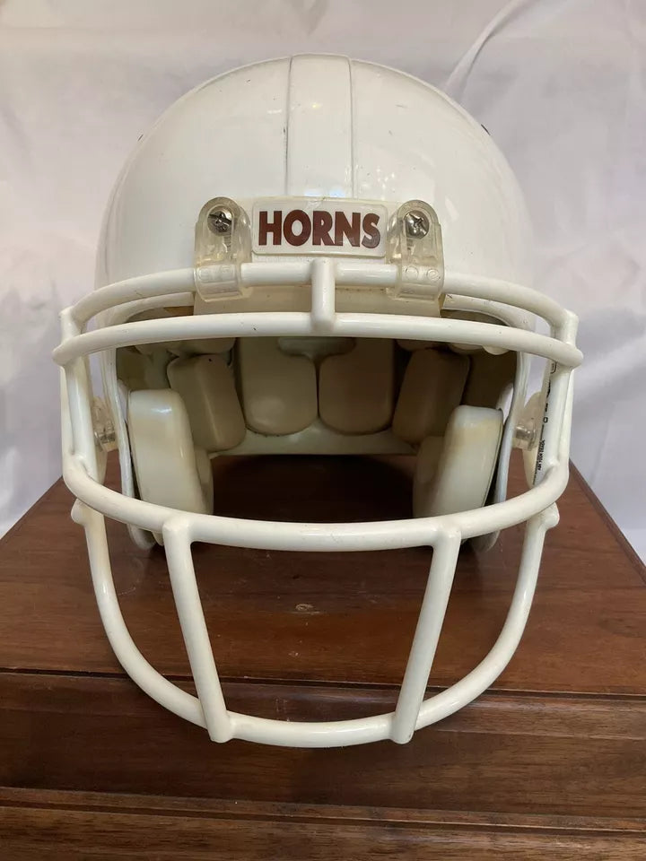 RIddell VSR-4 Football Helmet Vintage Game Used Texas Longhorns Trophy Helmet WESTBROOKSPORTSCARDS