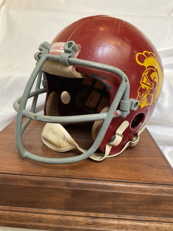 1974 USC Trojans Authentic Game Used Riddell Kra-Lite Football Helmet Schutt NOP WESTBROOKSPORTSCARDS