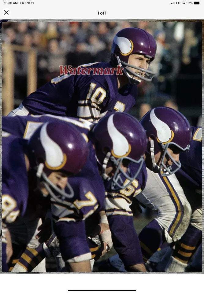 Minnesota Vikings “Big Horns” Kra-Lite RK2 Suspension Football Helmet Tarkenton WESTBROOKSPORTSCARDS