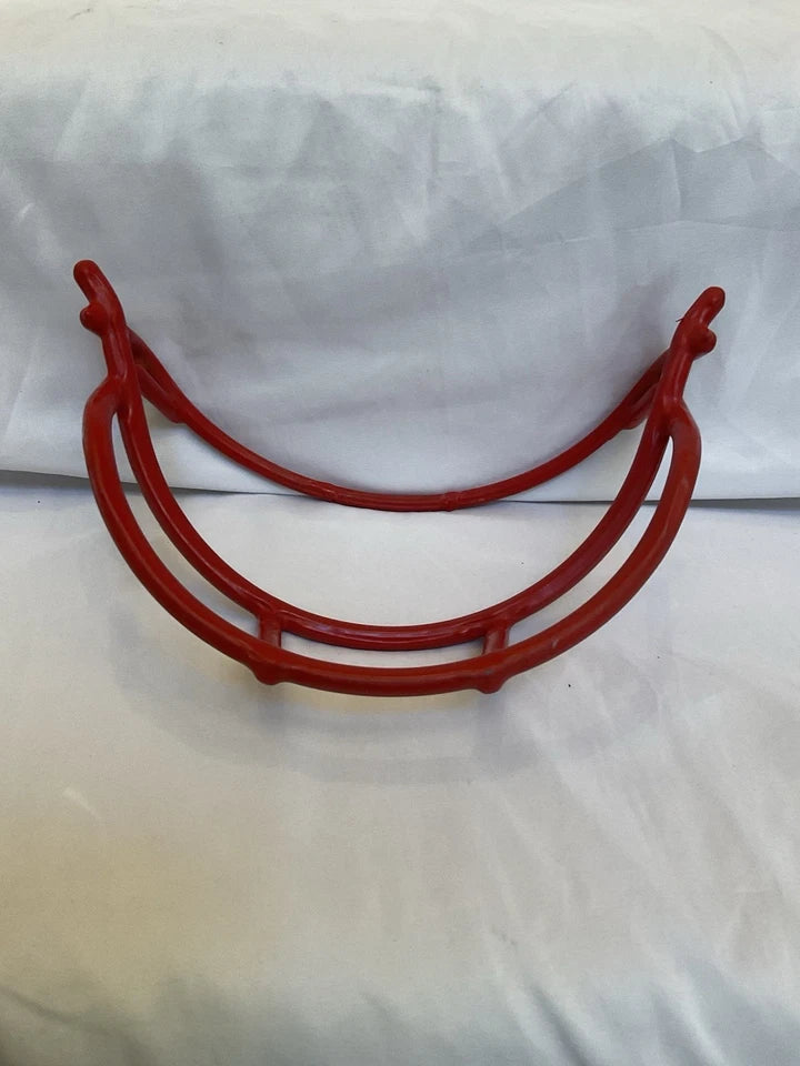 Vintage Red Schutt 1969 OPO Green Dot Football Helmet Facemask - RARE WESTBROOKSPORTSCARDS