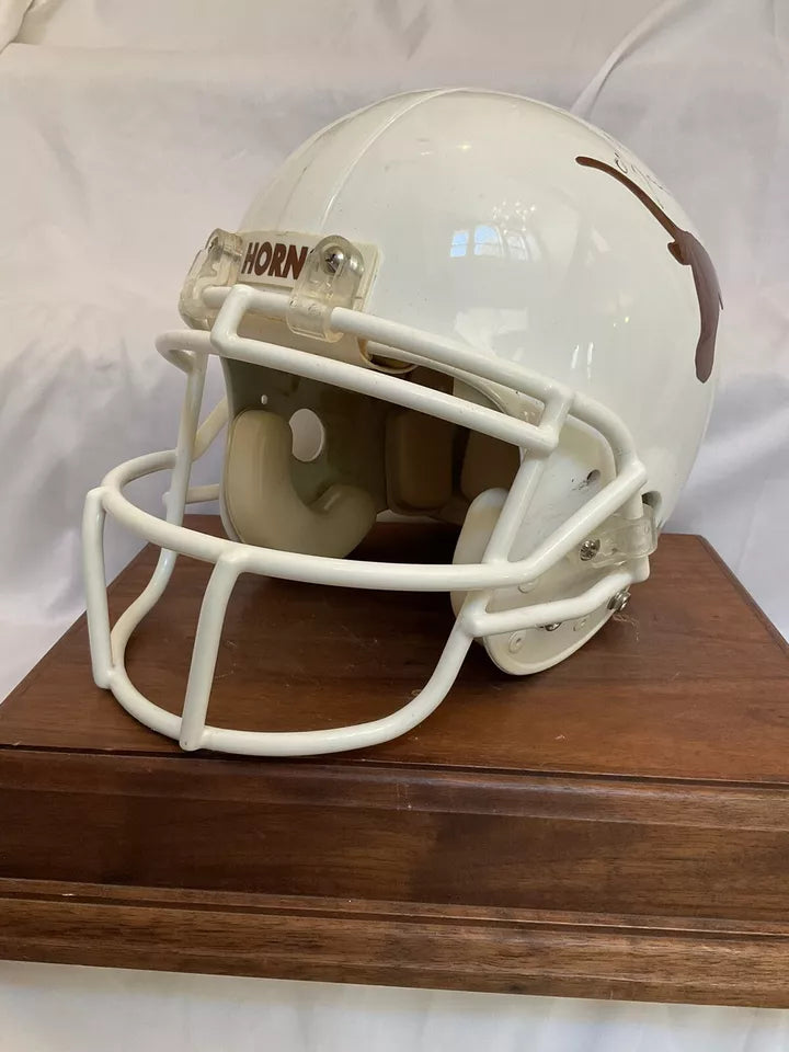 RIddell VSR-4 Football Helmet Vintage Game Used Texas Longhorns Trophy Helmet WESTBROOKSPORTSCARDS