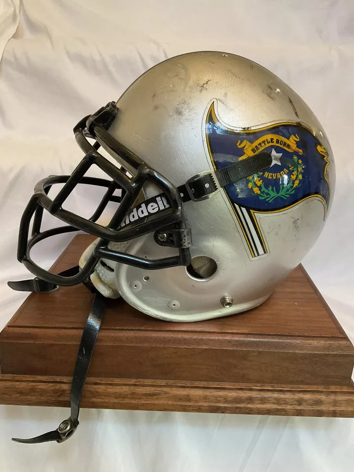 Schutt Air Nevada Battle Born Football Helmet Vintage Game Used  WESTBROOKSPORTSCARDS