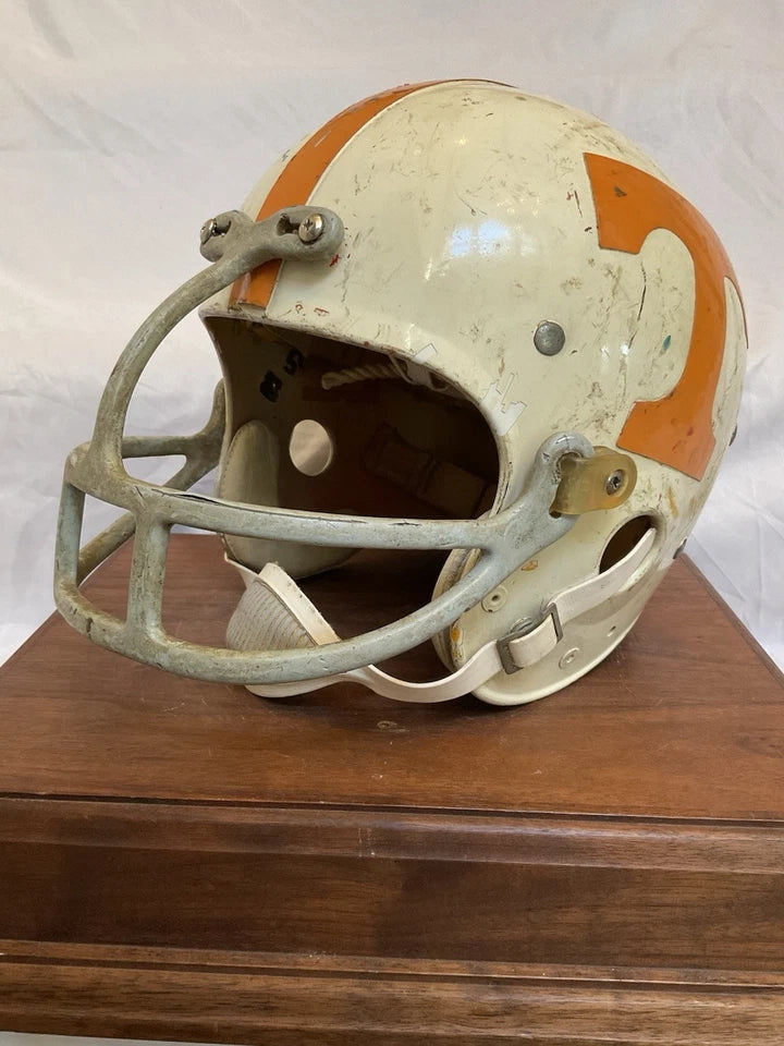 Vintage 1970s Riddell Kra-Lite TK2 Game Used Tennessee Football Helmet WESTBROOKSPORTSCARDS
