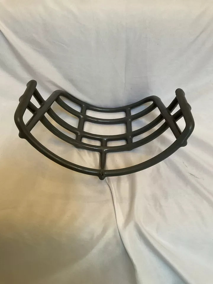 Vintage Riddell 1980s NJOP Football Helmet Lineman Gray 2-Dot Facemask USFL WESTBROOKSPORTSCARDS