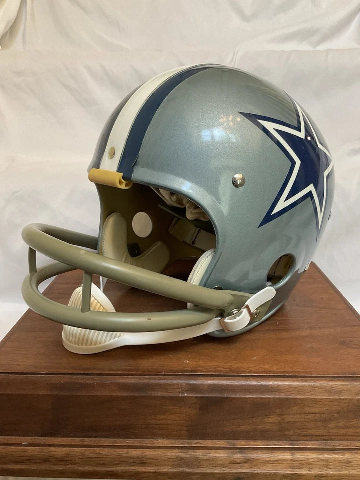 Original Vintage Riddell 1971 Dallas Cowboys Kra-Lite TK2 Game Football Helmet WESTBROOKSPORTSCARDS