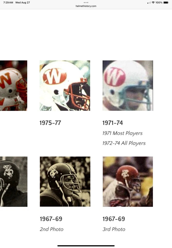 Original Riddell 1973 Wisconsin Badgers Kra-Lite TK2 Game Football Helmet WESTBROOKSPORTSCARDS