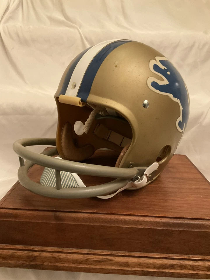 Original Riddell 1971 Detroit Lions Kra-Lite TK2 Game Football Helmet Rare WESTBROOKSPORTSCARDS