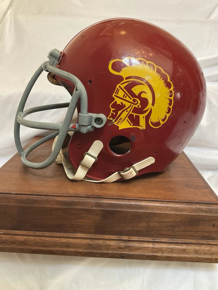1974 USC Trojans Authentic Game Used Riddell Kra-Lite Football Helmet Schutt NOP WESTBROOKSPORTSCARDS