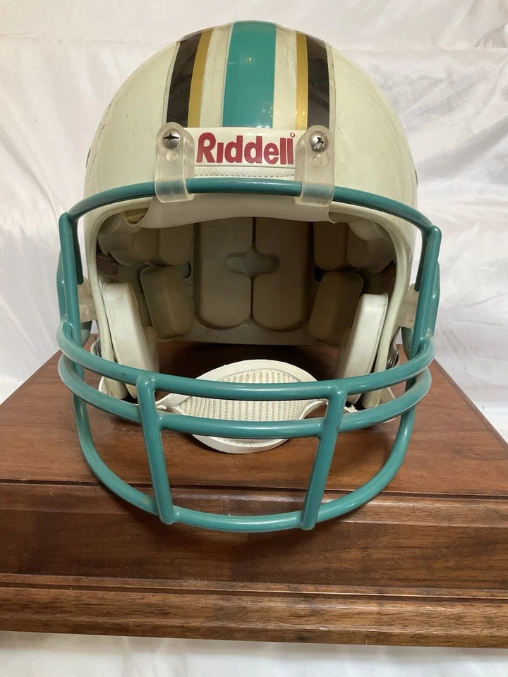 RIddell VSR4 Sacramento Gold Miners Game Used Football Helmet CFL WESTBROOKSPORTSCARDS