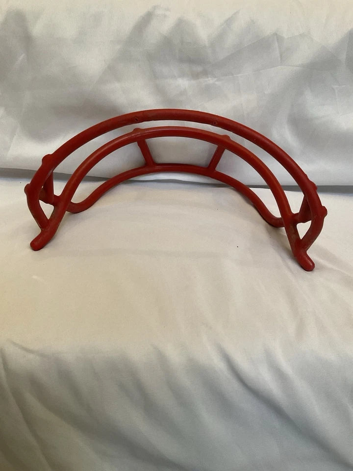 Vintage Red Schutt 1969 OPO Green Dot Football Helmet Facemask - RARE WESTBROOKSPORTSCARDS