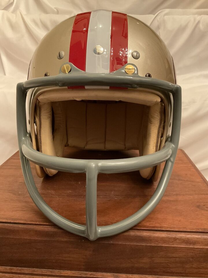 Original Vintage Wilson Football Helmet Custom San Francisco 49ers Butterfly OPO  WESTBROOKSPORTSCARDS