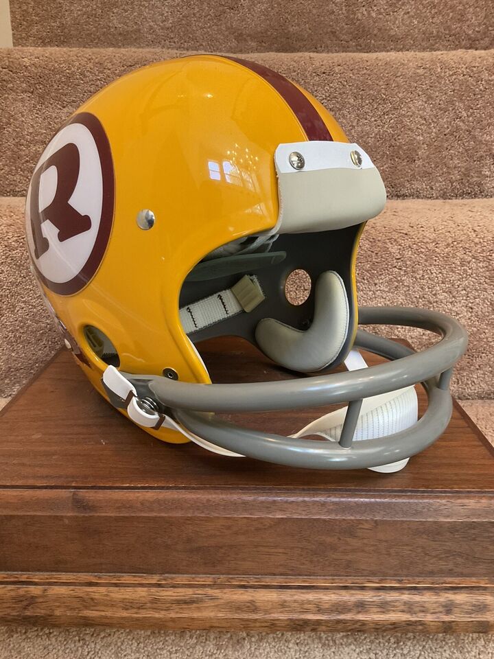TK2 Style Football Helmet 1971 Washington Redskins Pat Fischer Lombardi R Style WESTBROOKSPORTSCARDS