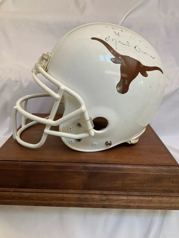 RIddell VSR-4 Football Helmet Vintage Game Used Texas Longhorns Trophy Helmet  WESTBROOKSPORTSCARDS