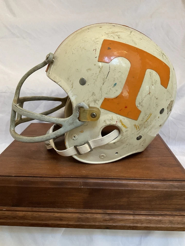 Vintage 1970s Riddell Kra-Lite TK2 Game Used Tennessee Football Helmet WESTBROOKSPORTSCARDS