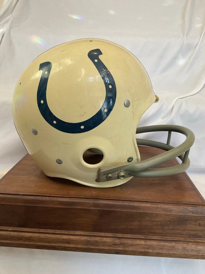 Vintage Riddell Kra-Lite Old Football TK Game Helmet 1971 Baltimore Colts Unitas WESTBROOKSPORTSCARDS