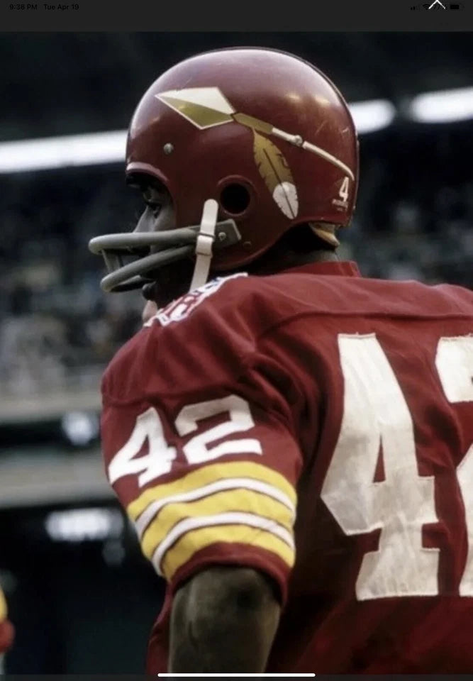 RK2 Style Football Helmet 1969 Washington Redskins Spear Cardinal Color DG-120