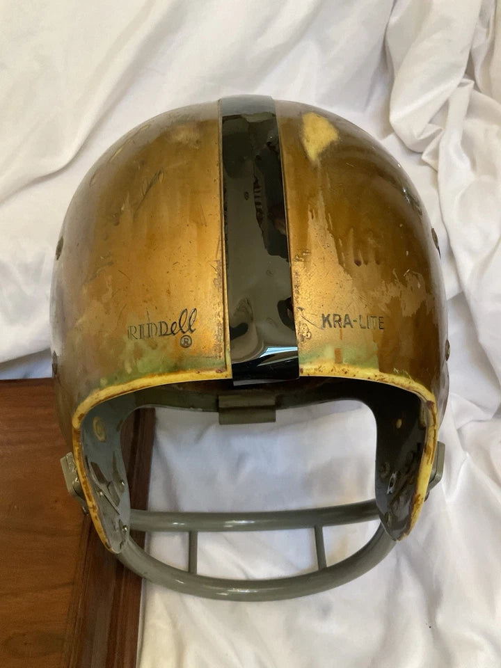 Vintage Game Used Riddell TK5 Kra-Lite Football Helmet Purdue Boilermakers? WESTBROOKSPORTSCARDS