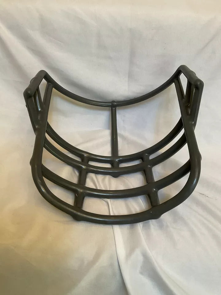 Vintage Riddell 1980s NJOP Football Helmet Lineman Gray 2-Dot Facemask USFL  WESTBROOKSPORTSCARDS
