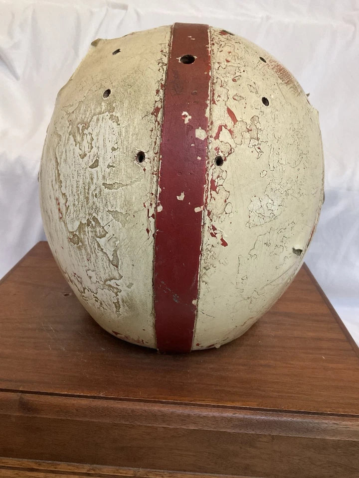 MacGregor 1960s Game Used Clear Shell With Padded Top Football Helmet Oklahoma?