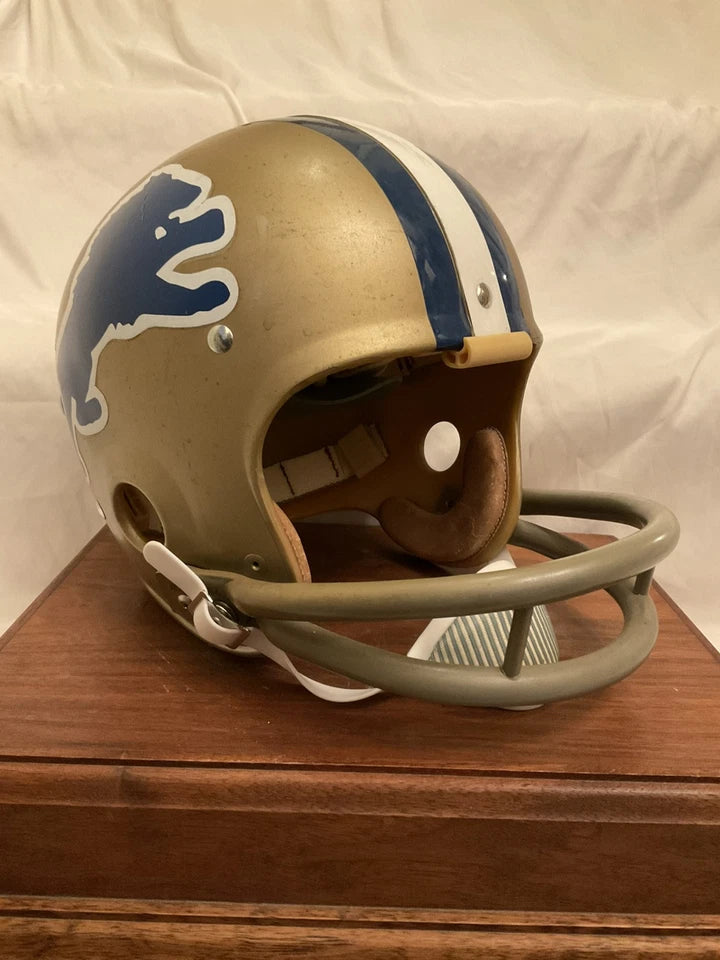 Original Riddell 1971 Detroit Lions Kra-Lite TK2 Game Football Helmet Rare WESTBROOKSPORTSCARDS