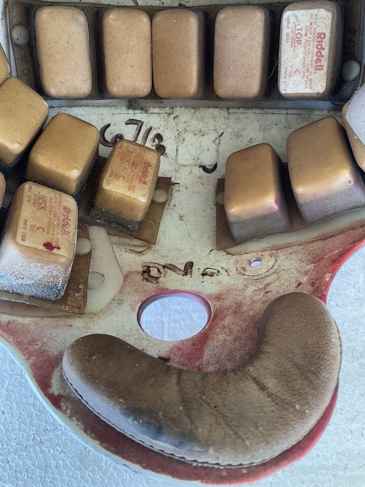 Vintage Original Riddell PAC3 Football Helmet Date Stamp 1977 WESTBROOKSPORTSCARDS