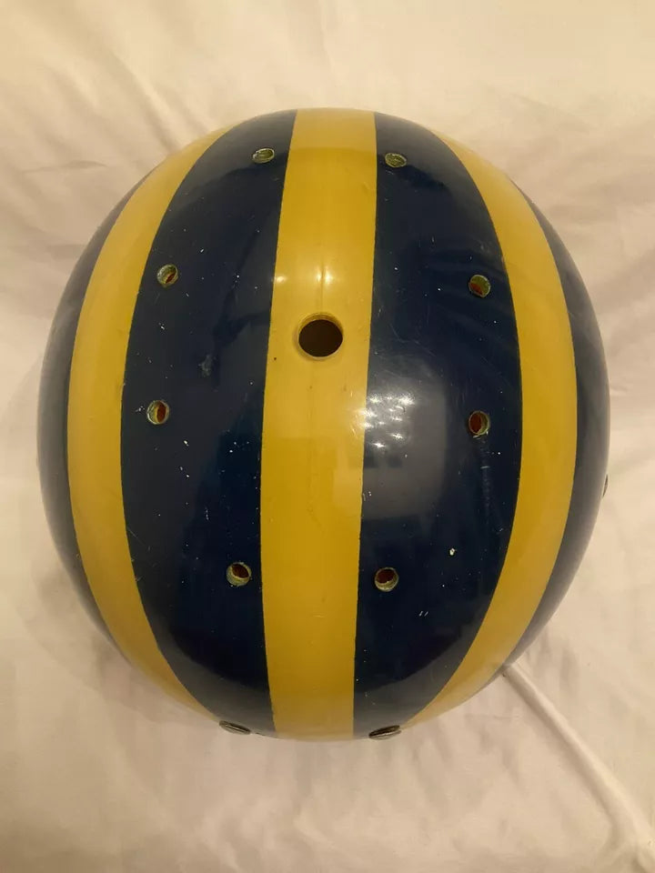 Vintage MacGregor Game Used Clear Shell Football Helmet Michigan Wolverines ?  WESTBROOKSPORTSCARDS