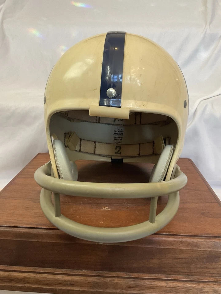 Vintage Riddell Kra-Lite Old Football TK Game Helmet 1971 Baltimore Colts Unitas WESTBROOKSPORTSCARDS