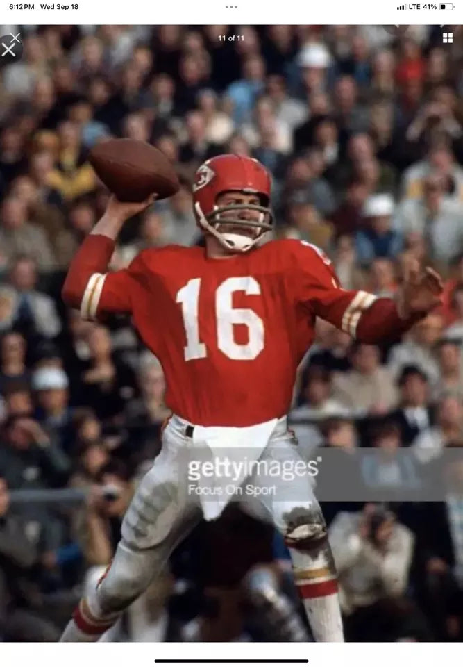 Kansas City Chiefs RIDDell Classic RK2 Football Helmet Len Dawson Super Bowl IV WESTBROOKSPORTSCARDS
