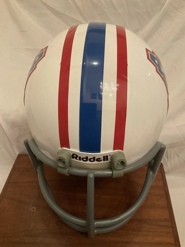 Vintage Riddell PAC Football Helmet Custom 1970s Houston Oilers Earl Campbell WESTBROOKSPORTSCARDS