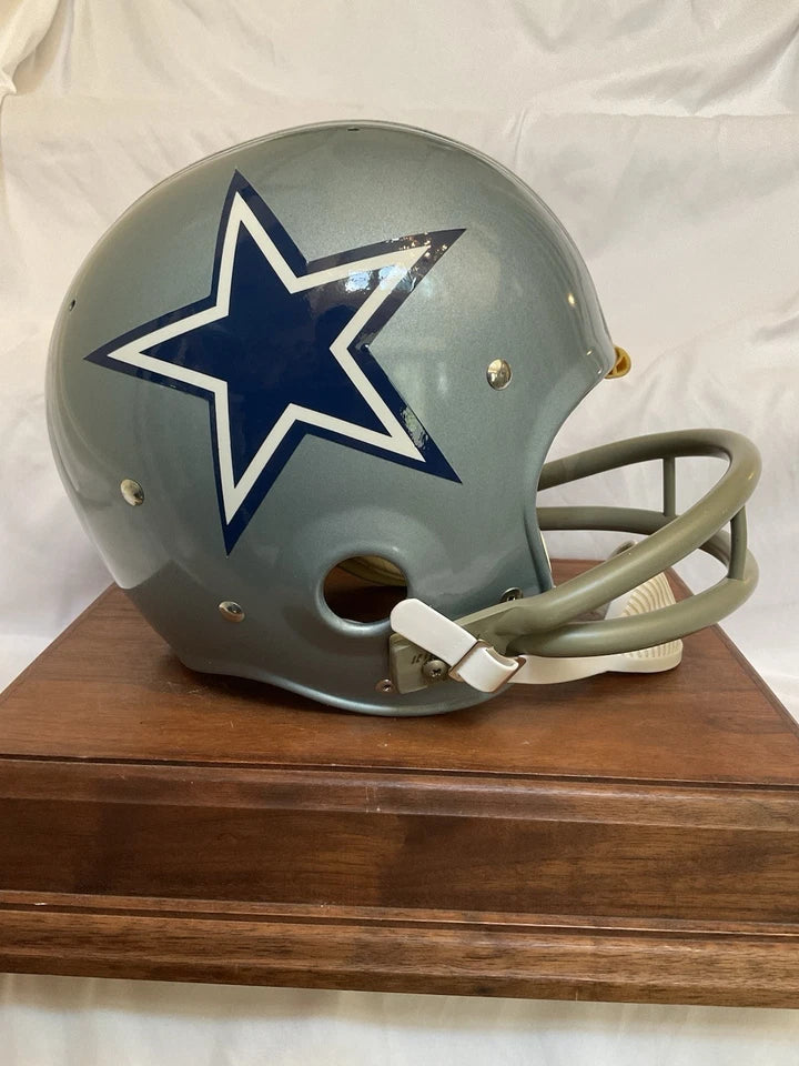 Original Vintage Riddell 1971 Dallas Cowboys Kra-Lite TK2 Game Football Helmet WESTBROOKSPORTSCARDS