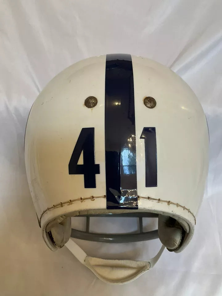 Vintage 1960s MacGregor Football Helmet Custom Baltimore Colts Tom Matte  WESTBROOKSPORTSCARDS