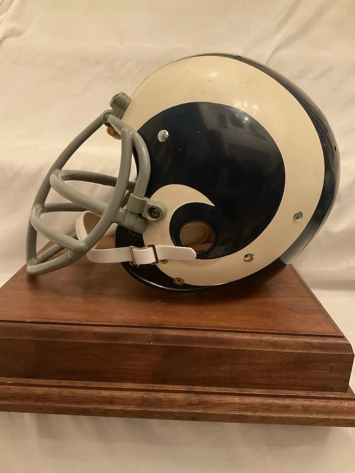 Los Angeles Rams Riddell Throwback TK Game Football Helmet 1971 Painted Horns WESTBROOKSPORTSCARDS