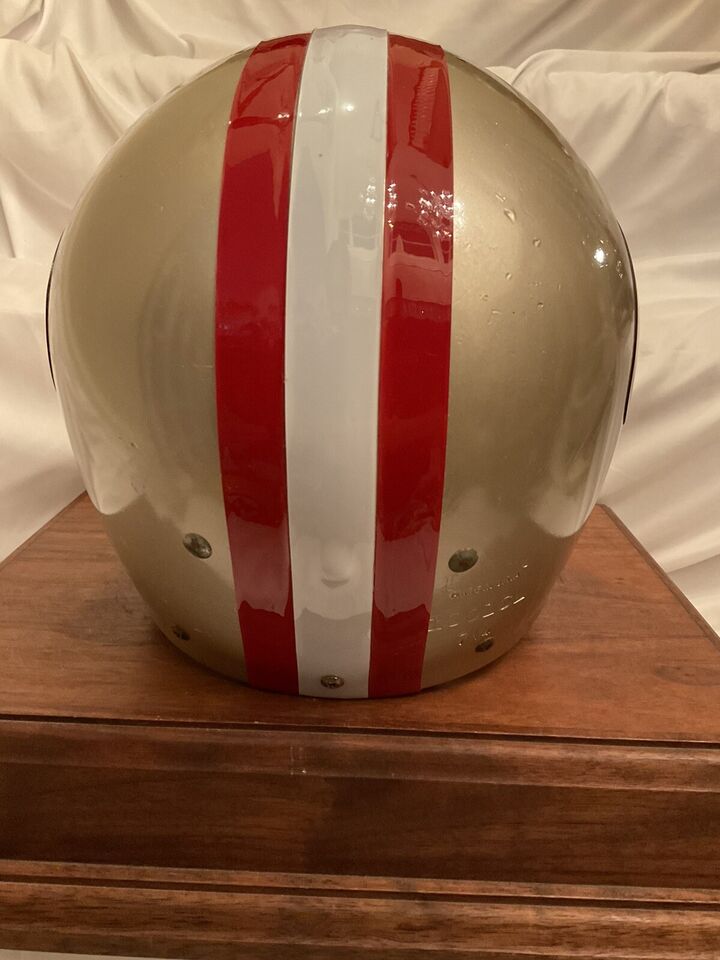 Original Vintage Wilson Football Helmet Custom San Francisco 49ers Butterfly OPO WESTBROOKSPORTSCARDS