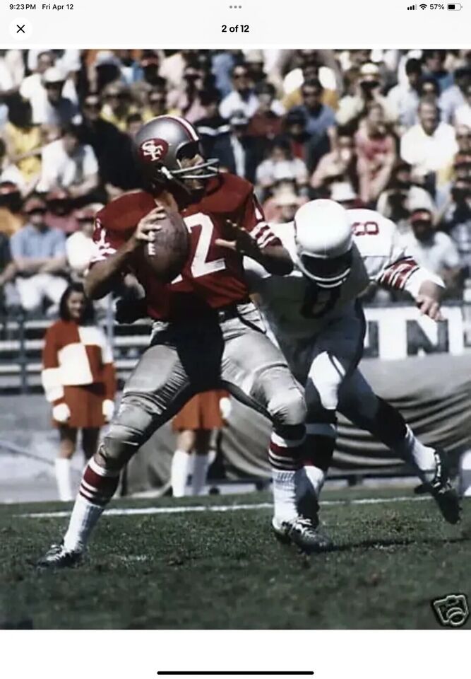 RK Vintage Style San Fransisco 49ers Custom Football Helmet John Brodie  WESTBROOKSPORTSCARDS