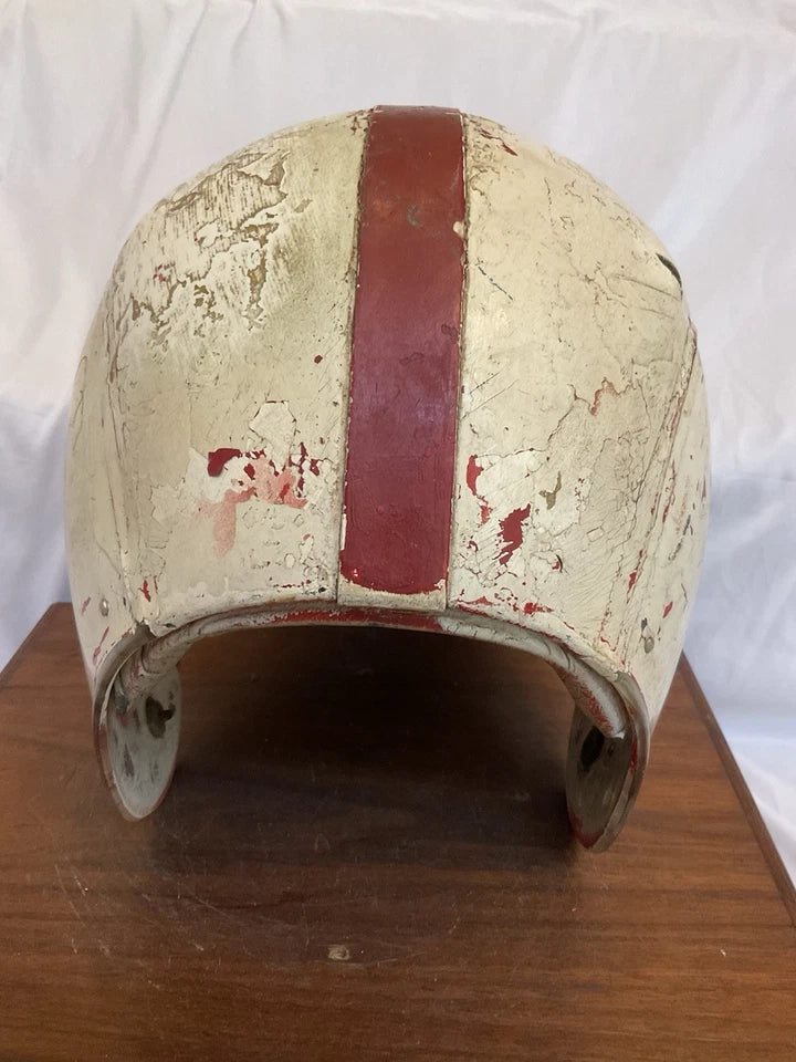 MacGregor 1960s Game Used Clear Shell With Padded Top Football Helmet Oklahoma?