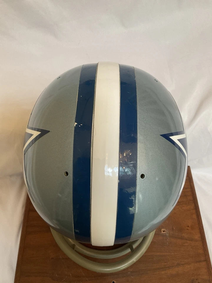Original Vintage Riddell 1971 Dallas Cowboys Kra-Lite TK2 Game Football Helmet WESTBROOKSPORTSCARDS