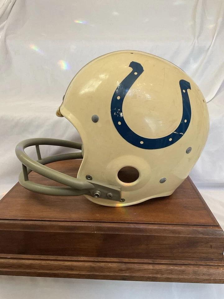Vintage Riddell Kra-Lite Old Football TK Game Helmet 1971 Baltimore Colts Unitas WESTBROOKSPORTSCARDS