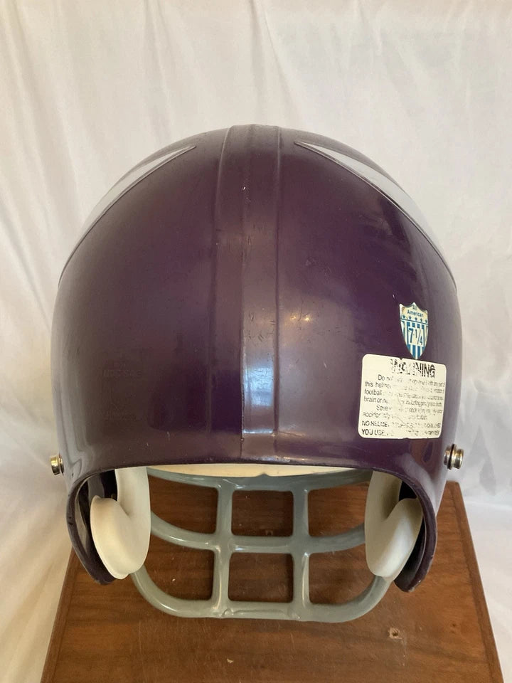 MaxPro Game Used Purple Shell Football Helmet Custom Minnesota Vikings WESTBROOKSPORTSCARDS