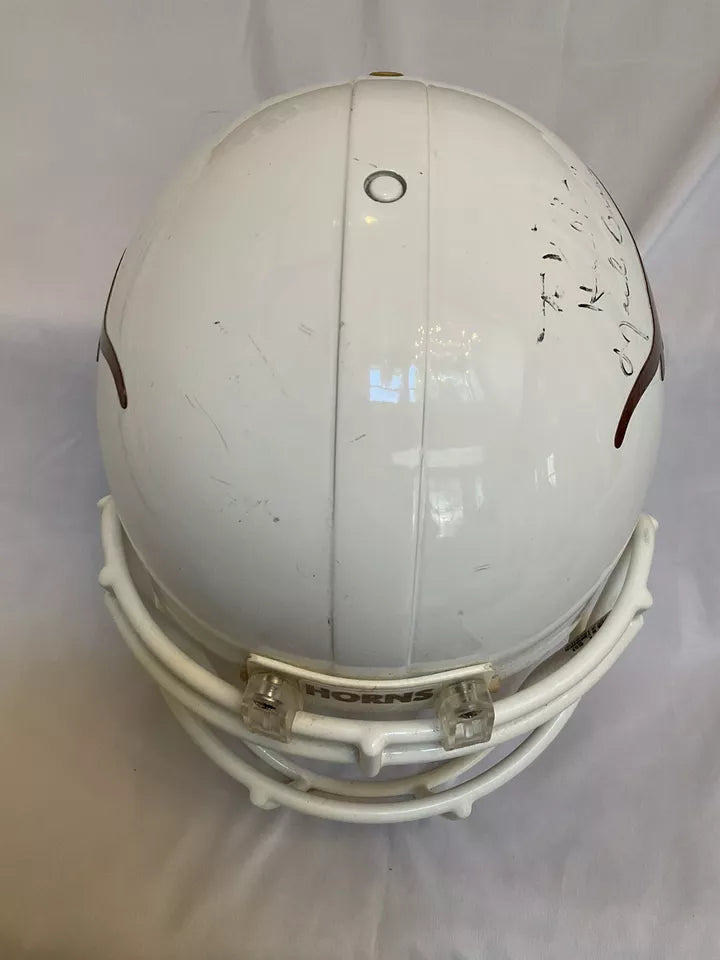 RIddell VSR-4 Football Helmet Vintage Game Used Texas Longhorns Trophy Helmet  WESTBROOKSPORTSCARDS