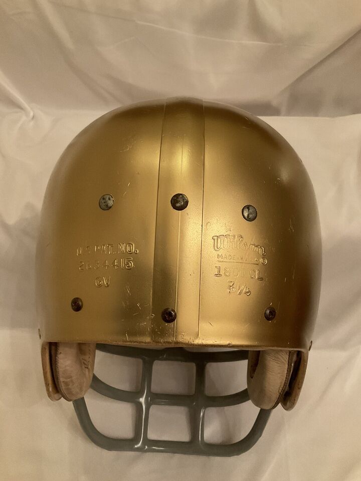 Vintage 1970s Wilson Football Helmet Notre Dame Fighting Irish Ross Browner WESTBROOKSPORTSCARDS