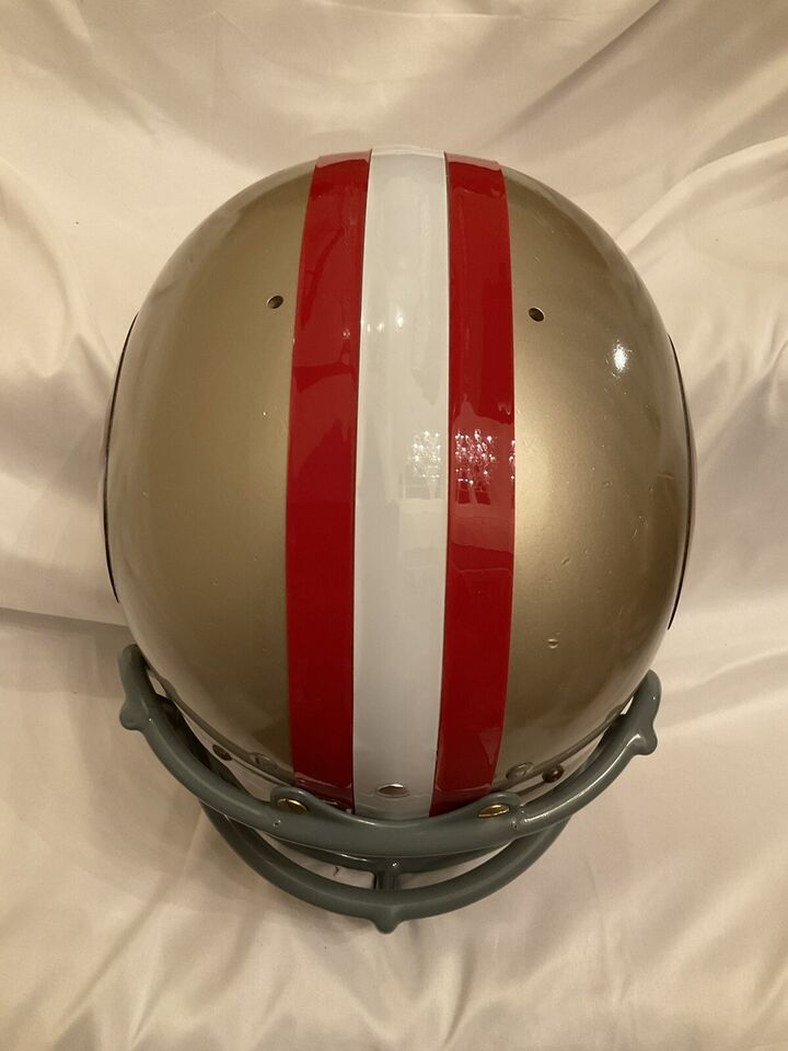 Original Vintage Wilson Football Helmet Custom San Francisco 49ers Butterfly OPO WESTBROOKSPORTSCARDS