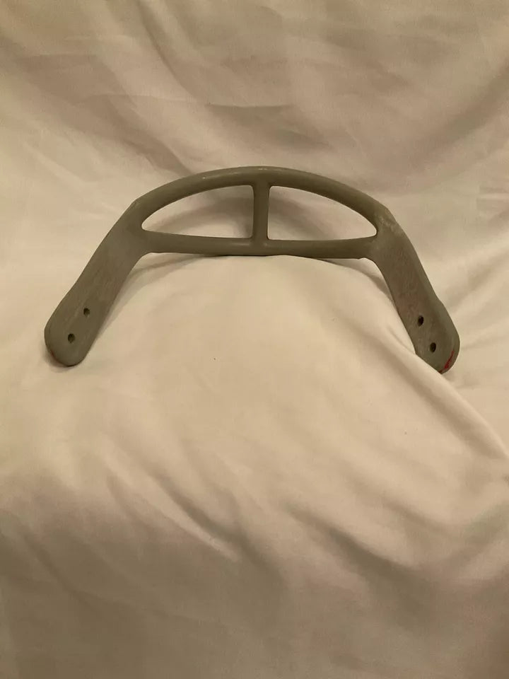 ORIGINAL Gray Rawlings 2-Bar 1960s Facemask Suspension Helmet Wilson RIDDell WESTBROOKSPORTSCARDS