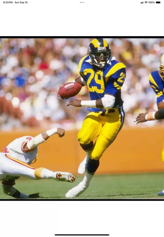 RIddell VSR-1 Football Helmet Officially Licensed Los Angeles Rams Dickerson  WESTBROOKSPORTSCARDS
