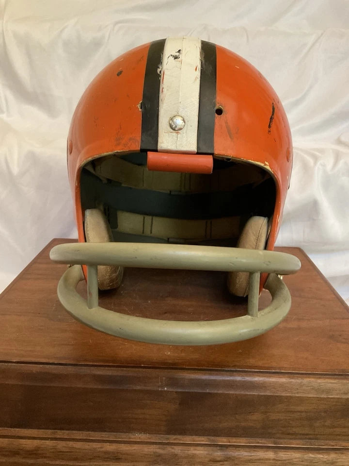 1969 Anderson University Ravens Indiana Game Used Suspension Football Helmet WESTBROOKSPORTSCARDS