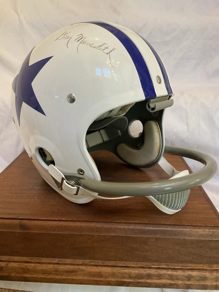 Don Meredith Autographed Dallas Cowboys Custom 1960-62 Football Helmet LOA! WESTBROOKSPORTSCARDS