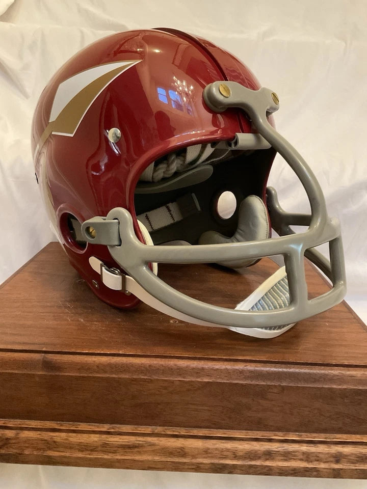 RK2 Style Football Helmet 1969 Washington Redskins Spear Cardinal Color DG-120