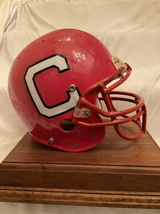 Vintage Game Used 1998 Cornell Big Red University RIddell Football Helmet Rare WESTBROOKSPORTSCARDS
