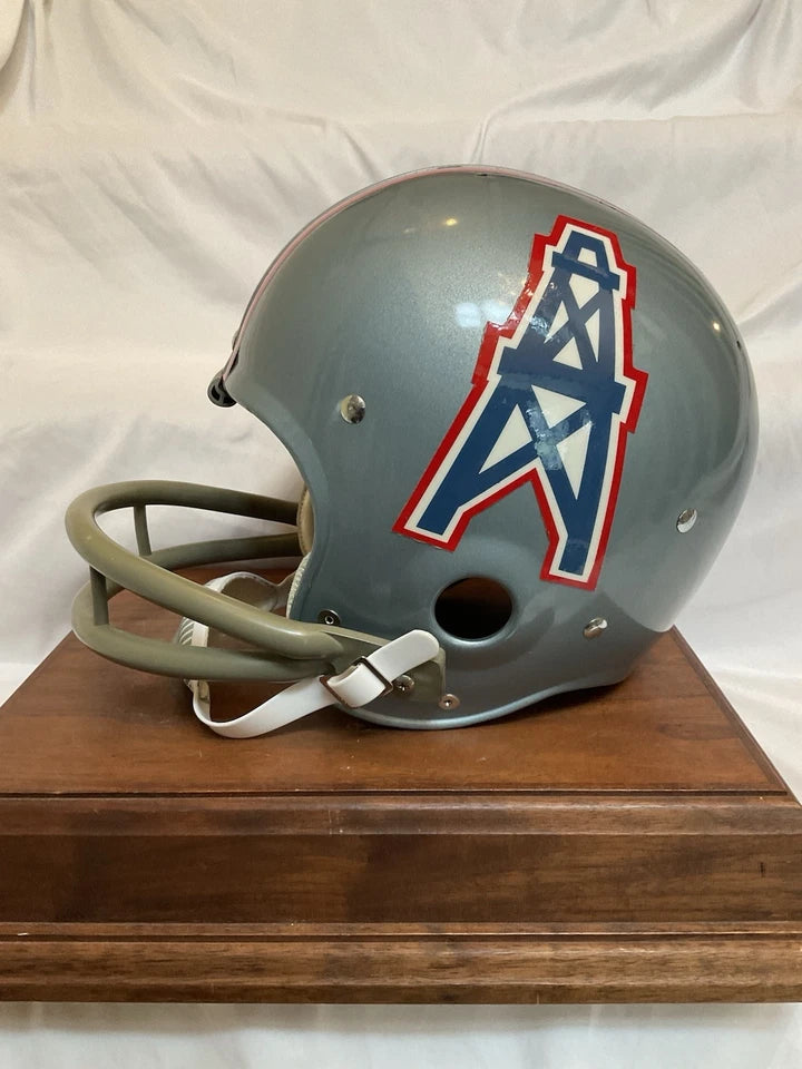Original Riddell 1970 Houston Oilers Kra-Lite-8 TK2 Game Football Helmet WESTBROOKSPORTSCARDS