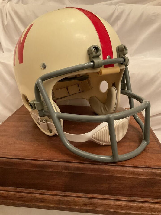 Original Riddell 1973 Nebraska Cornhuskers Kra-Lite TK2 Game Football Helmet  WESTBROOKSPORTSCARDS